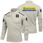 New Holland Limited 2025 Long Sleeve Shirt, Stand Collar Quarter Zip-up Custom Name HIDI050425Y49LMT05NHL