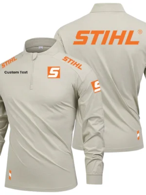 Stihl Limited 2025 Long Sleeve Shirt, Stand Collar Quarter Zip-up Custom Name HIDI050425Y49LMT05STL