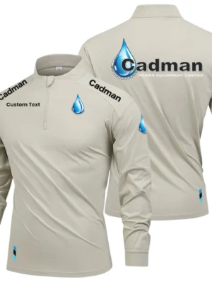 Cadman Power Equipment Limited 2025 Long Sleeve Shirt, Stand Collar Quarter Zip-up Custom Name HIDI080425Y49LMT05CPE