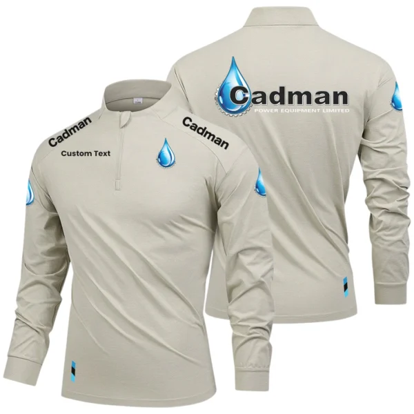 Cadman Power Equipment Limited 2025 Long Sleeve Shirt, Stand Collar Quarter Zip-up Custom Name HIDI080425Y49LMT05CPE