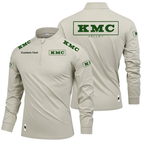 KMC Kelly Limited 2025 Long Sleeve Shirt, Stand Collar Quarter Zip-up Custom Name HIDI080425Y49LMT05KMC