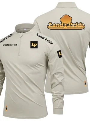 Land Pride Limited 2025 Long Sleeve Shirt, Stand Collar Quarter Zip-up Custom Name HIDI080425Y49LMT05LAP