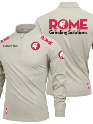 Rome Grinding Solutions Limited 2025 Long Sleeve Shirt, Stand Collar Quarter Zip-up Custom Name HIDI080425Y49LMT05RGS