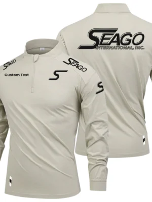 Seago International Limited 2025 Long Sleeve Shirt, Stand Collar Quarter Zip-up Custom Name HIDI080425Y49LMT05SEI