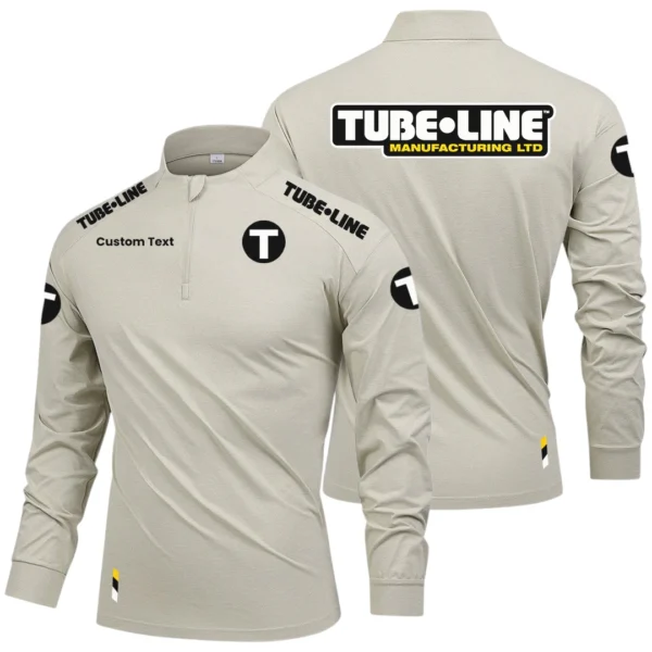 Tubeline Manufacturing Limited 2025 Long Sleeve Shirt, Stand Collar Quarter Zip-up Custom Name HIDI080425Y49LMT05TUM