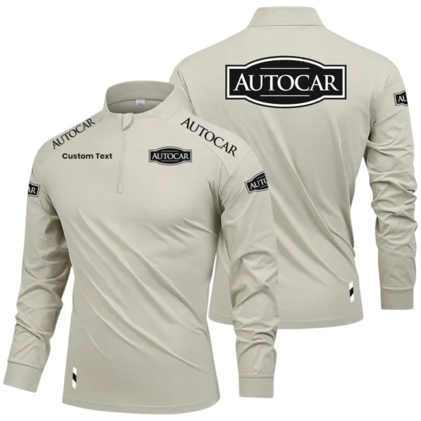 Autocar Truck Limited 2025 Long Sleeve Shirt, Stand Collar Quarter Zip-up Custom Name HIDI090425Y49LMT05ACT