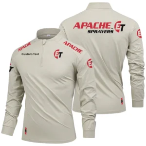 Apache Sprayers Limited 2025 Long Sleeve Shirt, Stand Collar Quarter Zip-up Custom Name HIDI090425Y49LMT05APS