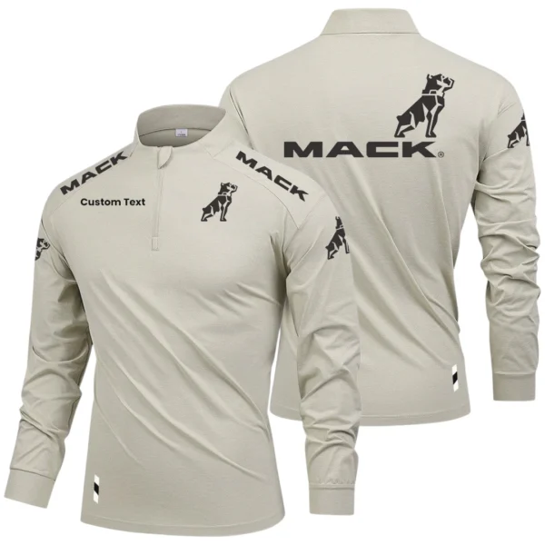 Mack Trucks Limited 2025 Long Sleeve Shirt, Stand Collar Quarter Zip-up Custom Name HIDI090425Y49LMT05CKT