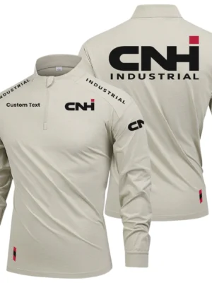 CNH Industrial Limited 2025 Long Sleeve Shirt, Stand Collar Quarter Zip-up Custom Name HIDI090425Y49LMT05CNI