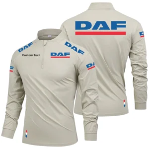 DAF Limited 2025 Long Sleeve Shirt, Stand Collar Quarter Zip-up Custom Name HIDI090425Y49LMT05DAF