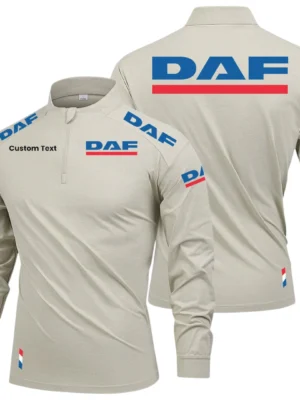 DAF Limited 2025 Long Sleeve Shirt, Stand Collar Quarter Zip-up Custom Name HIDI090425Y49LMT05DAF