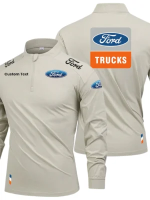 Ford Trucks Limited 2025 Long Sleeve Shirt, Stand Collar Quarter Zip-up Custom Name HIDI090425Y49LMT05FOT