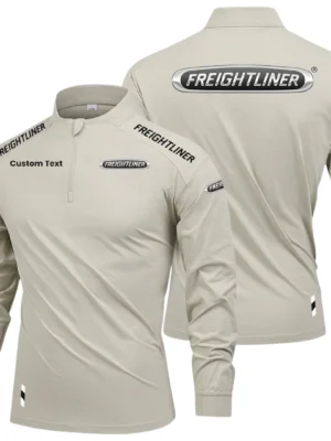 Freightliner Trucks Limited 2025 Long Sleeve Shirt, Stand Collar Quarter Zip-up Custom Name HIDI090425Y49LMT05FRE