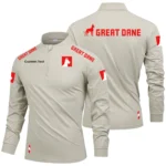 Great Dane Trailers Limited 2025 Long Sleeve Shirt, Stand Collar Quarter Zip-up Custom Name HIDI090425Y49LMT05GDT