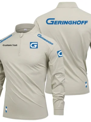 Geringhoff Limited 2025 Long Sleeve Shirt, Stand Collar Quarter Zip-up Custom Name HIDI090425Y49LMT05GER