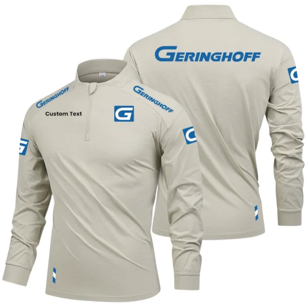 Geringhoff Limited 2025 Long Sleeve Shirt, Stand Collar Quarter Zip-up Custom Name HIDI090425Y49LMT05GER