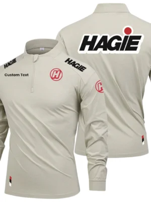 Hagie Limited 2025 Long Sleeve Shirt, Stand Collar Quarter Zip-up Custom Name HIDI090425Y49LMT05HAG