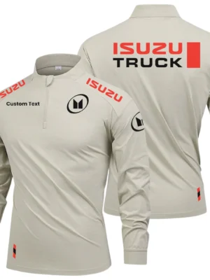 Isuzu Truck Limited 2025 Long Sleeve Shirt, Stand Collar Quarter Zip-up Custom Name HIDI090425Y49LMT05IZT