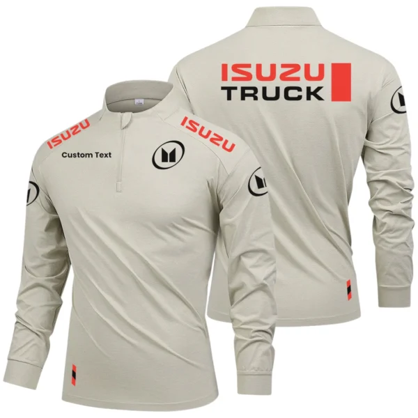 Isuzu Truck Limited 2025 Long Sleeve Shirt, Stand Collar Quarter Zip-up Custom Name HIDI090425Y49LMT05IZT