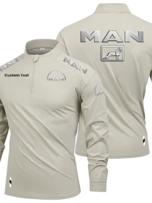 MAN Truck & Bus Limited 2025 Long Sleeve Shirt, Stand Collar Quarter Zip-up Custom Name HIDI090425Y49LMT05MAN
