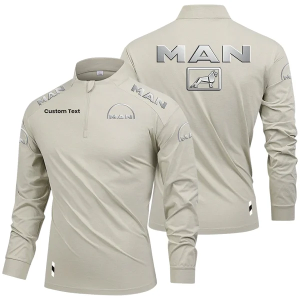 MAN Truck & Bus Limited 2025 Long Sleeve Shirt, Stand Collar Quarter Zip-up Custom Name HIDI090425Y49LMT05MAN