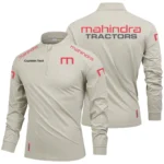Mahindra Tractor Limited 2025 Long Sleeve Shirt, Stand Collar Quarter Zip-up Custom Name HIDI090425Y49LMT05MAT