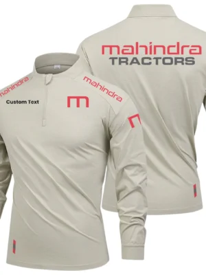 Mahindra Tractor Limited 2025 Long Sleeve Shirt, Stand Collar Quarter Zip-up Custom Name HIDI090425Y49LMT05MAT