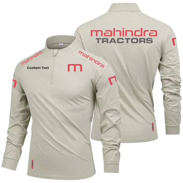 Mahindra Tractor Limited 2025 Long Sleeve Shirt, Stand Collar Quarter Zip-up Custom Name HIDI090425Y49LMT05MAT