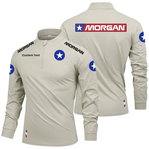Morgan Truck Body Limited 2025 Long Sleeve Shirt, Stand Collar Quarter Zip-up Custom Name HIDI090425Y49LMT05MTB
