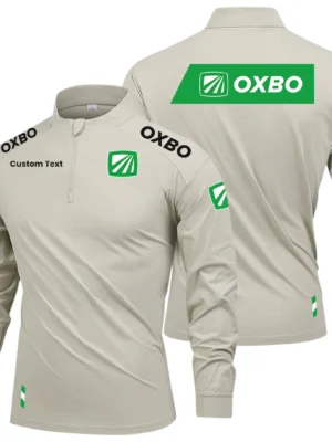 Oxbo Limited 2025 Long Sleeve Shirt, Stand Collar Quarter Zip-up Custom Name HIDI090425Y49LMT05OXB