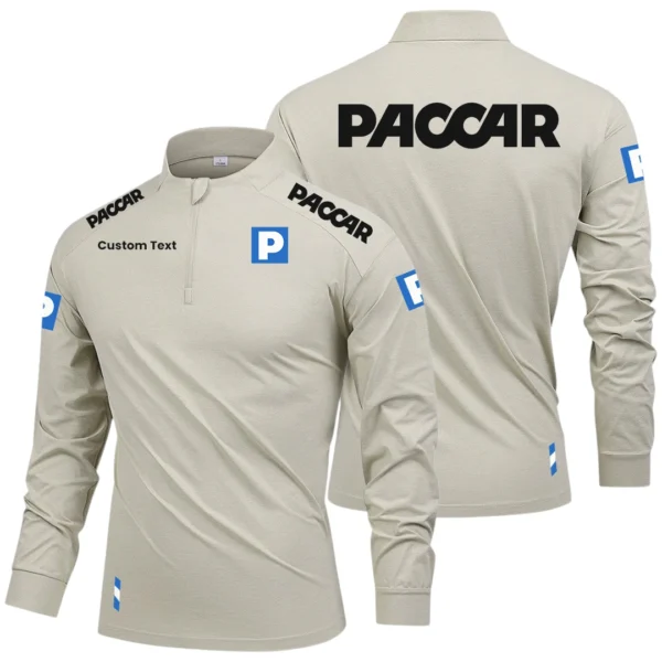 Paccar Limited 2025 Long Sleeve Shirt, Stand Collar Quarter Zip-up Custom Name HIDI090425Y49LMT05PAC