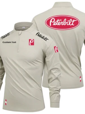 Peterbilt Limited 2025 Long Sleeve Shirt, Stand Collar Quarter Zip-up Custom Name HIDI090425Y49LMT05PET