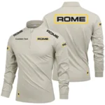 Rome Plow Limited 2025 Long Sleeve Shirt, Stand Collar Quarter Zip-up Custom Name HIDI090425Y49LMT05RMP