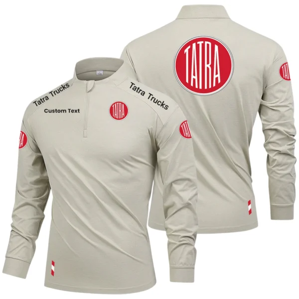 Tatra Trucks Limited 2025 Long Sleeve Shirt, Stand Collar Quarter Zip-up Custom Name HIDI090425Y49LMT05TAT