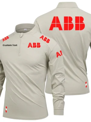 ABB Marine & Ports Limited 2025 Long Sleeve Shirt, Stand Collar Quarter Zip-up Custom Name HIDI100425Y49LMT05ABB