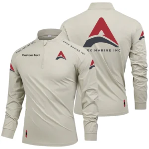 Apex Marine Limited 2025 Long Sleeve Shirt, Stand Collar Quarter Zip-up Custom Name HIDI100425Y49LMT05APM