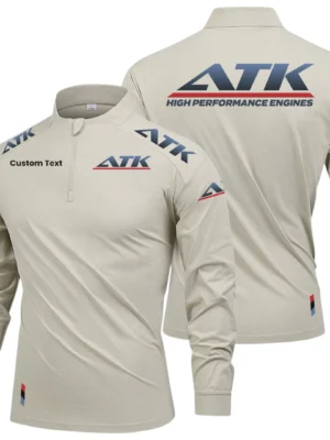 ATK MARINE Limited 2025 Long Sleeve Shirt, Stand Collar Quarter Zip-up Custom Name HIDI100425Y49LMT05ATK