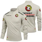 Detroit Diesel Limited 2025 Long Sleeve Shirt, Stand Collar Quarter Zip-up Custom Name HIDI100425Y49LMT05DED