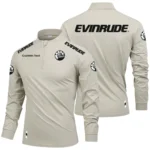 Evinrude Outboard Motors Limited 2025 Long Sleeve Shirt, Stand Collar Quarter Zip-up Custom Name HIDI100425Y49LMT05EOM