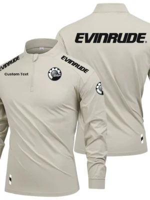 Evinrude Outboard Motors Limited 2025 Long Sleeve Shirt, Stand Collar Quarter Zip-up Custom Name HIDI100425Y49LMT05EOM