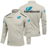 HamiltonJet Limited 2025 Long Sleeve Shirt, Stand Collar Quarter Zip-up Custom Name HIDI100425Y49LMT05HAJ