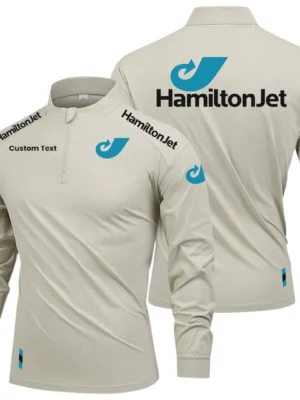HamiltonJet Limited 2025 Long Sleeve Shirt, Stand Collar Quarter Zip-up Custom Name HIDI100425Y49LMT05HAJ