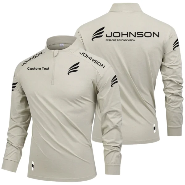 Johnson Yachts Limited 2025 Long Sleeve Shirt, Stand Collar Quarter Zip-up Custom Name HIDI100425Y49LMT05JOY