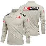 King Engine Bearings Limited 2025 Long Sleeve Shirt, Stand Collar Quarter Zip-up Custom Name HIDI100425Y49LMT05KEB