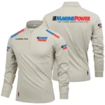 Marine Power Limited 2025 Long Sleeve Shirt, Stand Collar Quarter Zip-up Custom Name HIDI100425Y49LMT05MAP