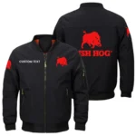 Bush Hog Exclusive Logo Men Bomber Jacket Windproof Coat Multi Pocket Custom Name HIDI280325Y51BJ2BUH