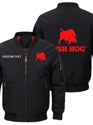 Bush Hog Exclusive Logo Men Bomber Jacket Windproof Coat Multi Pocket Custom Name HIDI280325Y51BJ2BUH
