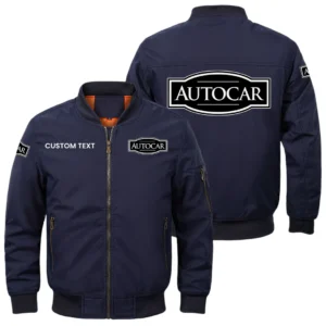 Autocar Truck Exclusive Logo Men Bomber Jacket Windproof Coat Multi Pockets, Custom Name HIDI010425Y51BJ2ACT