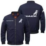 Mack Trucks Exclusive Logo Men Bomber Jacket Windproof Coat Multi Pockets, Custom Name HIDI010425Y51BJ2MAT