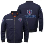 Scania Exclusive Logo Men Bomber Jacket Windproof Coat Multi Pockets, Custom Name HIDI010425Y51BJ2SCA